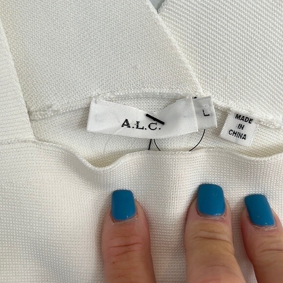 A.L.C. white “Lia” top L - Picture 4 of 5